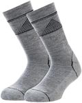 Avantic Hiking Socks (US, Alpha, Small, Medium, Regular, Regular, Grey-2-pairs)