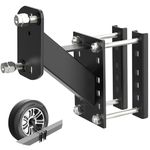 Fioracl Trailer Spare Tire Mount,Spare Tire Carrier for Utility Trailer,Fits 4 & 5 Lugs Wheels on 4”,4.25”,4.75” and 5” Bolt Patterns,Holds up to 150 Lbs