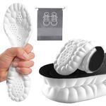 AYNKH Super Soft Memory Foam Insoles with Storage Bag, Cropable Shoe Inserts Breathable Replacement, Shock Absorption Arch Support Pain Relieve Cushioning for Men Women Trainers Sneakers Boots (43-44)