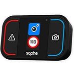 Saphe Drive Mini Speed Camera Detector with Colour Display, Detects Upcoming Speed Cameras and Hazards, No Subscription Necessary