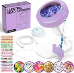 Goody King Electric Bead Spinner with 3600 Clay Beads for Bracelet Making Kit, Bead Spinner Needles Included, Easy Friendship Jewelry Bracelet Making, Applicable for Different Kind of Beads