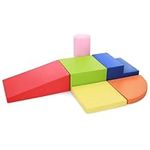 JungleDove 6-Piece Soft PU Leather Climbing Blocks for Toddlers - Baby Foam Play Climbing Toys for Toddlers Indoor