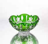 Fine Crystal Accent Bowl, Green