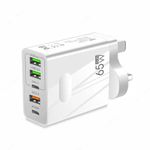 Bizzal Multi USB C Plug, 3-Port 65W USB Fast Charger Plug and 2-Port USB C PD Power Adapter, Multi USB Plug UK Type C Charging Plug Compatible for iPhone 14 Pro Max 13 12 11 XS XR 8 7, AirPods.[1Pack]