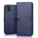 SHINESTAR Galaxy M21 / M30s Flip Case | PU Leather Flip Cover Wallet Case with TPU Shockproof Case Cover for Samsung Galaxy M21 / M30s - (Ultimate Blue)