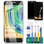 for Google Pixel Nexus S1 G-2PW4100 Screen, Pixel 1st LCD Display Touch Digitizer Glass Compatible with Nexus S1 5.0" Assembly Parts(not fit for Pixel 2 & Pixel XL & Pixel 2 XL) Black