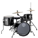 Ludwig LC178X016 Questlove Pocket Kit 4-Piece Drum Set, Black Sparkle Finish