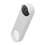 kwmobile Case Compatible with Google Nest Doorbell - Protective Silicone Cover White