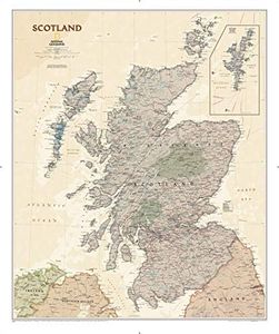 National Geographic Scotland Wall Map - Executive (30 x 36 in) (National Geographic Reference Map)