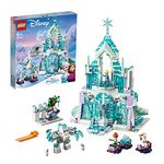 LEGO 43172 Disney Princess Frozen Elsa’s Magical Ice Palace Set with Princess Elsa and Anna Mini Dolls and Frozen Playground