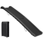 LEMY Dog Ramp - 61-Inch Folding, Nonslip Pet Ramp for Cars, Trucks, SUVs, or RVs - Portable and Raised Sides for Easy Access, Up to Hold 150 lbs(Black)