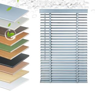 EVOZEN Faux Wood Blinds 2 Inch Cordless, Room Darkening Mini Venetian Horizontal Blinds & Shades for Indoor Windows, Office, Living Room, Bedroom, Multiple Colors