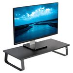 VIVO Black 61cm Monitor Riser - Wood & Steel Desktop Stand, Screen, Keyboard, Laptop, Small TV Ergonomic Desk and Tabletop Organizer STAND-V000D