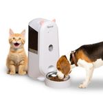 Kipenzi(FC-S03)-Automatic Smart WiFi Pet Feeder|4L Large Capacity with 1080p HD Camera & Night Vision|Voice Recording & RealTime Voice Call|Scheduled Feeding|AntiJam & TriplePreservation for Dogs&Cats