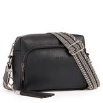 CLUCI Crossbody Bag for Women Travel, Vegan Leather purses for women cross body, Anti Theft Shoulder Handbags with Adjustable Wide Strap Black