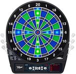 Viper Ion Electronic Dartboard, Illuminated Segments, Light Based Games, Green and Blue Segment Colors, Ultra Thin Spider to Increased Scoring Area