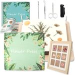 Flower Press Kit, 11.8”x 10.6” Large Wooden Flower Leaf Plant Pressing Kit for Adults & Kids, 10 Layers DIY Pressed Flowers Art Kit with Photo Frame, Drying Preservation Crafts for Flower Plant Lovers