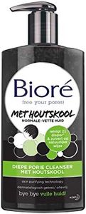 Bioré - Detergente per pori profondi al carbone - Per pelli da normali a grasse - 200 ml