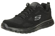 Skechers Burns Agoura, Men's Low-Top Sneakers, Black, 8 UK