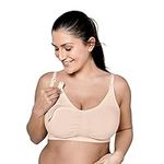 Medela 3 in 1 Nursing and Pumping Bra | Breathable, Lightweight for Ultimate Comfort When Feeding, Electric Pumping or in-Bra Pumping, Chai, X-Large