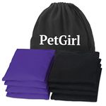 PetGirl Premium Cornhole Bags All Weather Duckcloth Corn Hole Bean Bags Set of 8 Regulation, Includes Tote Bags