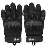 Tough Outdoors Tactical Gloves - for Airsoft Paintball Camping Hiking Motorcycle Racing Skateboarding - with Impact Protection - Breathable & Adjustable