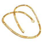 Joyalukkas 22K 916 Purity BIS Hallmarked Regal Gold Curb Weave Chain For Boys And Men