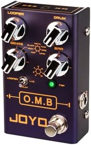 JOYO Looper & Drum Machine Pedal (Looper Cycle Recording/Drum Machine/Looper+Drum) for Electric Guitar Effect (O.M.B R-06)