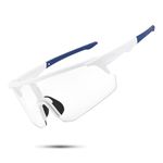 Karsaer Mens Photochromic Glasses Oversized Sports Cycling Sunglasses for Men Stylish Women Cricket Goggles E1310