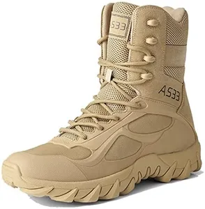 Zivopah Men's Tactical Boots Military Work Boots Desert Combat Outdoor Boots for Hiking Motorcycle Climbing-mise45