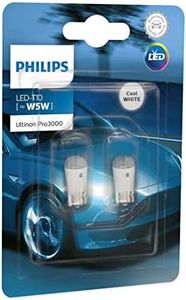 Philips LED W5W LED 11961 Ultinon Pro3000 SI Car Signaling Bulb, White