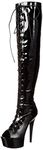 Ellie Shoes Women's Thigh High Fashion Boot, Black, 5 UK