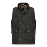 WALKER AND HAWKES - Men's Winchester Multi Pocket Waxed Cotton Gilet Outdoor Camping Waistcoat Hiking Travelling Jacket - Olive - Large