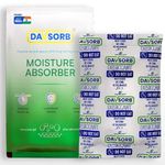 DAVSORB Dehumidifier Room Moisture Absorber Sachet for Home, Cars, Electronic items, Wardrobe & Shoe Racks | Fights Excess Moisture & Prevents Mould & Fungus; 100gm-pack of 3, White (Large)