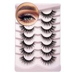 Onlyall Lashes Mink False Eyelashes Natural Wispy Lashes Soft Faux Mink Lashes Fluffy False Lashes 16MM A04