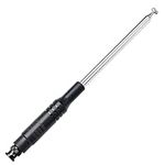 TWAYRDIO CB Antenna 27MHz BNC Telescopic Handheld Radio Aerial - Extendable 25cm to 132.5cm for Midland Alan 42 DS Cobra Uniden Anytone Portable CB Ham Radio Walkie Talkie