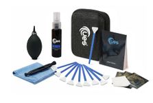 UES DSLR Camera Sensor and Lens Cleaning Travel Kit: Full-Frame Sensor Cleaning Swab, Cleaner, Air Blower, Microfiber Cloth, Lens Cleaning Pen, Lens Paper
