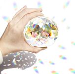 8cm Clear Cut Crystal Suncatcher Ball Prisms Glass Sphere Faceted Gazing Ball Window Rainbow Maker Crystals for Home Décor, Christmas, Wedding, Sun Catchers