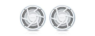 PIONEER CAR TSME650FS ME-Series 6.5 inch White Marine Coaxial Speakers (Pair) 2-Way, 200 Watt Max Power, IPX7 Rated, Sports Grille Design