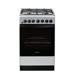 Indesit Freestanding IS5G4PHSS 50cm Duel Fuel Cooker A Rated - Silver