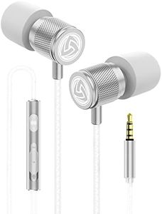 LUDOS Ultra Wired Earbuds with Microphone in-Ear Headphones - Wired Earphones with Microphone & Volume Control, Memory Foam, Reinforced Cable, Noise Isolating, Compatible with iPhone, iPad, Samsung