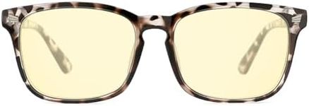 TIJN Gaming Glasses Blue Light Blocking Glasses for Women Men Nerd Eyeglasses Anti Eyestrain Anti UV Glare (Transparent(Gaming Glasses))