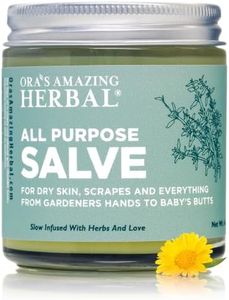 Ora's Amazing Herbal All Purpose Salve, Herbal Healing Skin Balm with Tea Tree, Natural Cream for Dry Cracked Hands, Comfrey Calendula Plantain Thyme Beeswax, Soothing Itch Relief, 4 oz