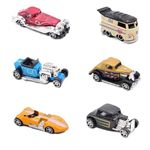 Magicwand Die-Cast【Pack of 6】 1:64 Scale Vintage Car Collectors Free Wheel Set【1 Yr & Up】【Multi-Colored】