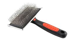 Paw Brothers Professional Grade Extra Long Slicker Brush - Ergonomic Handle, Removes Loose Undercoat and Tangles for Dogs