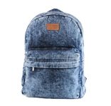 DENIM DOTS Backpack Male/Female/Hiking Backpack/Travel Backpack/School Backpack/College Backpack/Daily Use Backpack/Standard Backpack Medium (Bleach Blue), 15 Litres