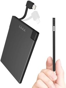 TNTOR Portable Charger for iPhone Built in Lightning Cable(MFi Apple Certified), 3500mAh Ultra Slim External Battery, Fast Charge Power Bank for iPhone 14/13/12/11 Pro/X/8 etc