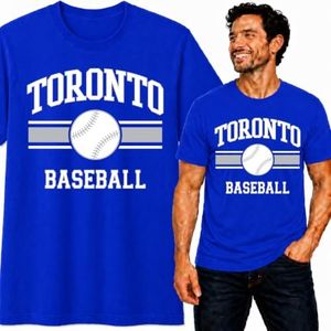 Wild Bobby Hometown Fan Team Pride Baseball Shirt Men's Graphic T-Shirt Game Day Apparel Gift, Toronto, Royal, 3X-Large