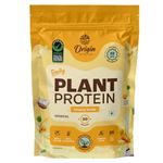 Origin Nutrition 100% Natural Vegan Protein Powder (European Pea Protein Isolate & Pumpkin Seed Protein) Easy to Digest Vanilla Flavour with 25g Plant Based Protein,794g