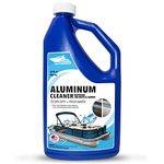 Seaworks Professional Boat Aluminum and Pontoon Cleaner and Brightener - Restores Aluminum, Jon Boats and Canoes, Quart